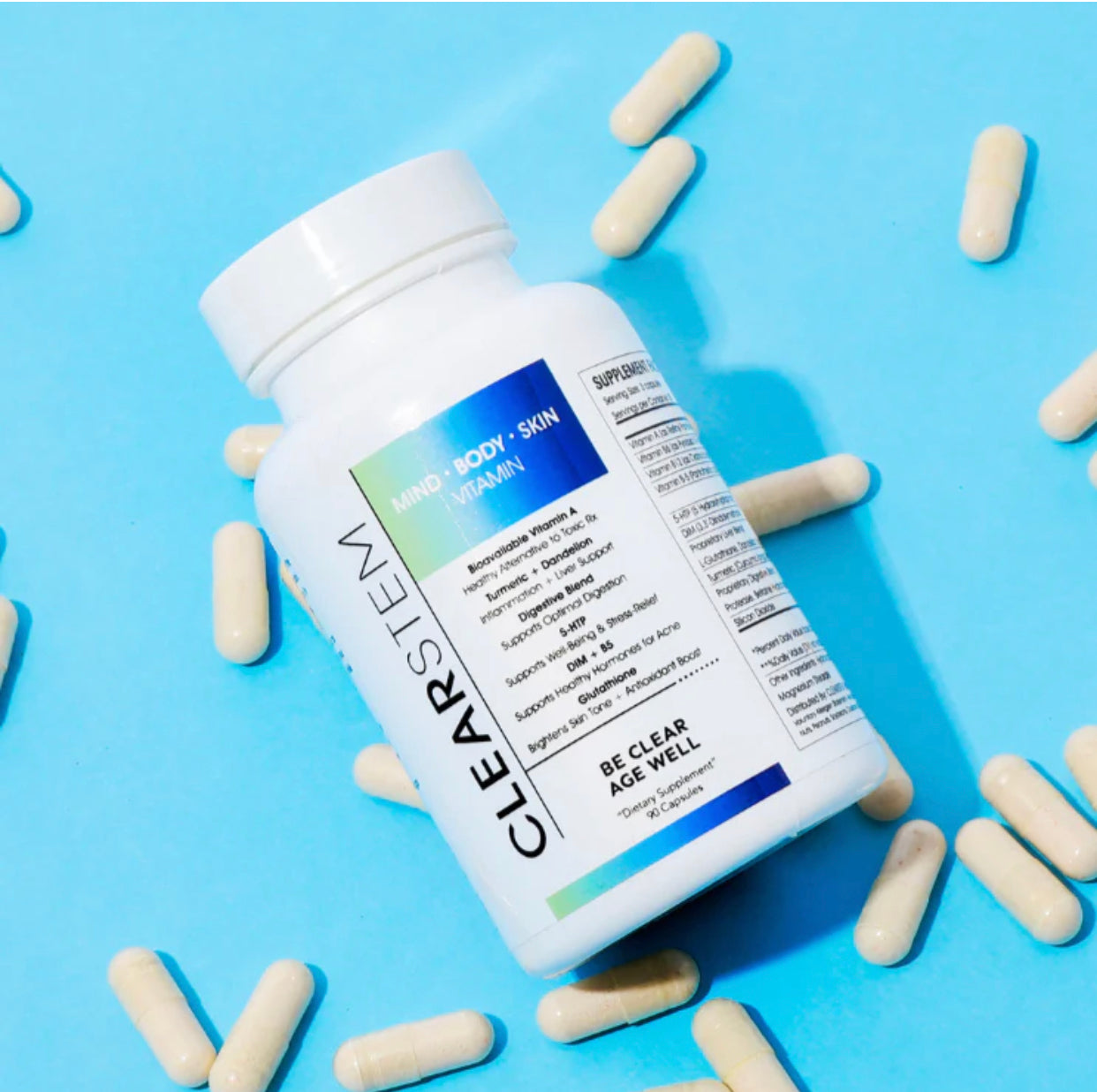 CLEAR STEM MINDBODYSKIN® Hormonal Acne Supplement