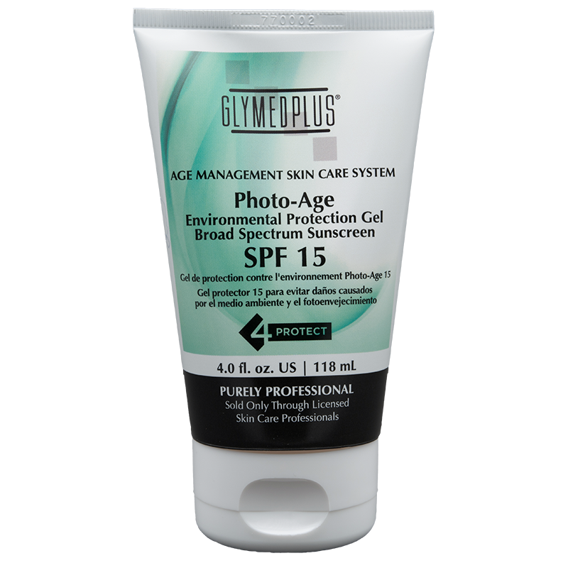 GLYMED PLUS- Photo-Age Protection Gel 15+ 4oz