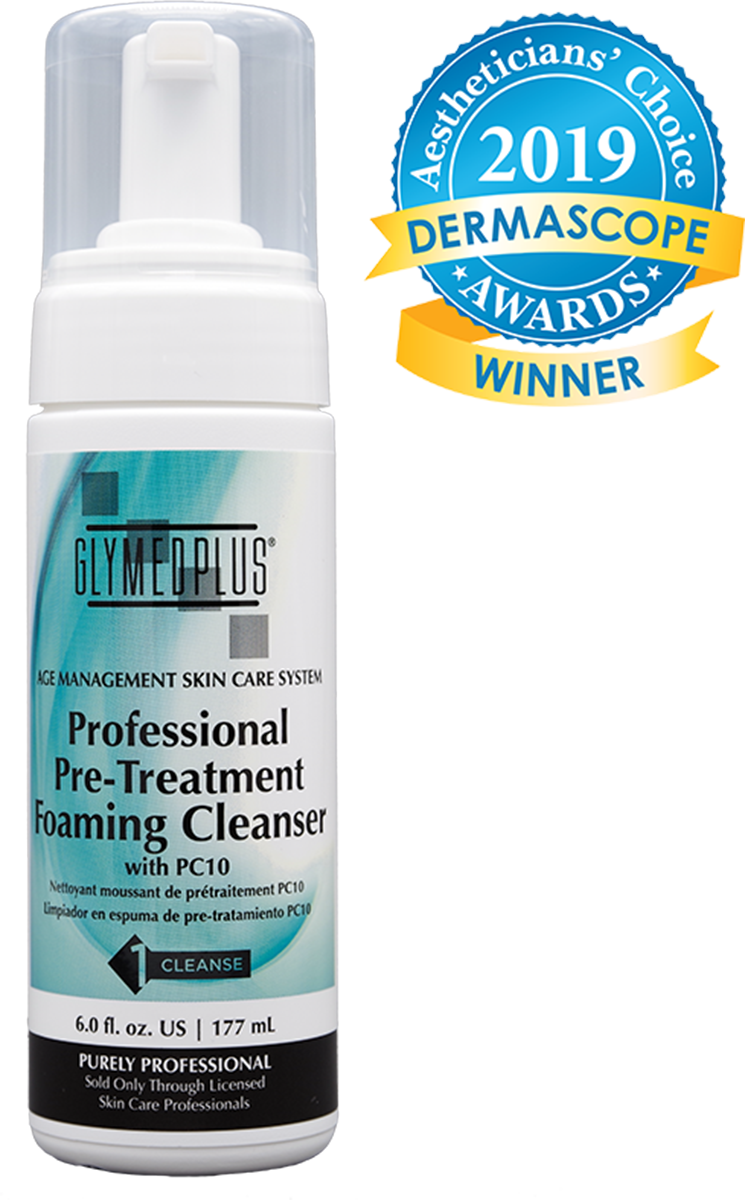 GLYMED PLUS - PRE-TREATMENT FOAMING CLEANSER with PC10 (GM27) 6.0 oz